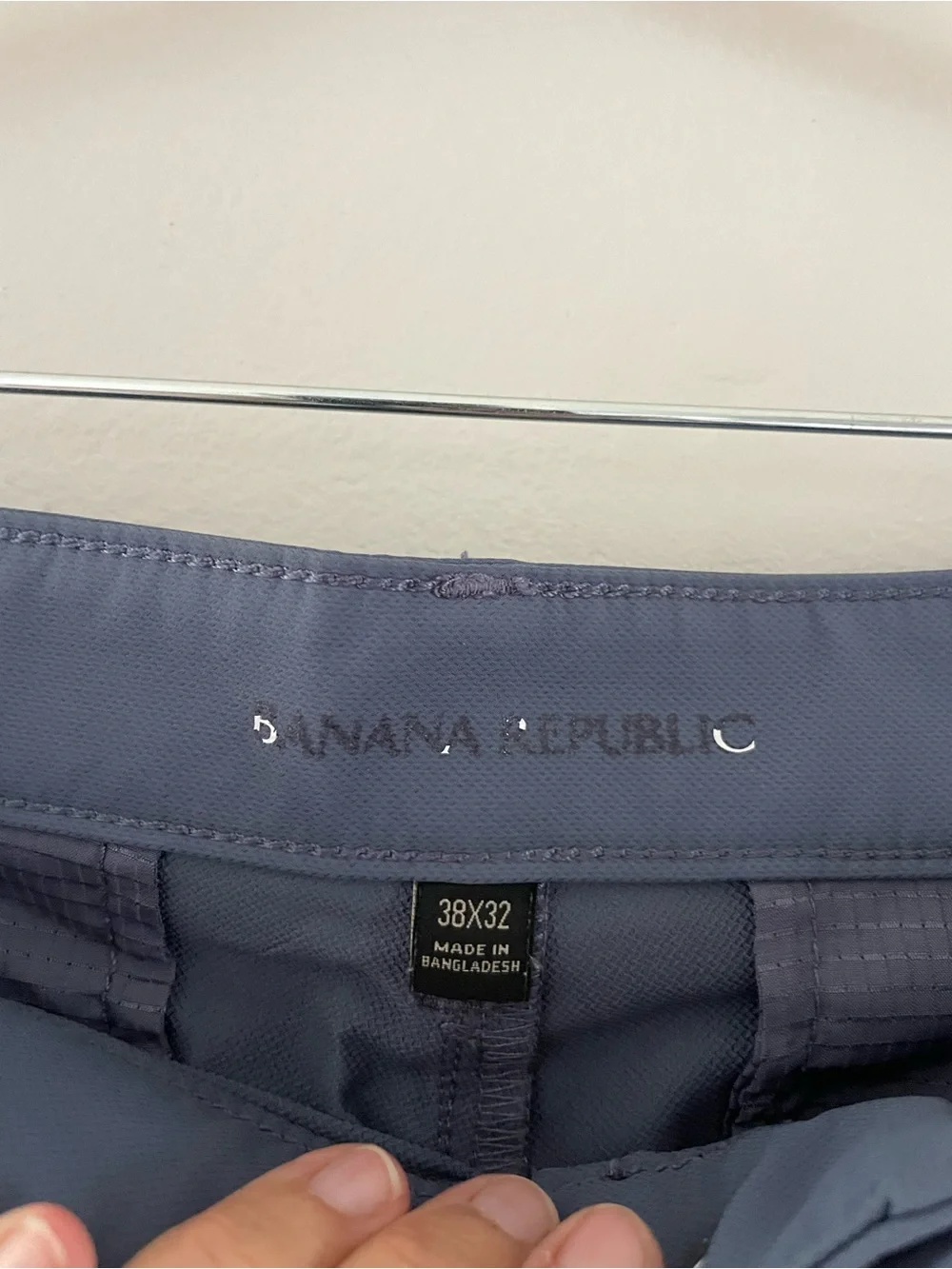 Men's Banana Republic Straight Leg Comfort Stretch Slate Blue Pants